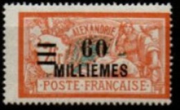 ALEXANDRIE    -   1921  .  Y&T N° 63 * . - Unused Stamps