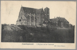 CPA CARTE POSTALE BELGIQUE CHEVREMONT L' EGLISE ET LE COUVENT 1911 - Autres & Non Classés