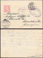 Portugal Porto 25R Postal Stationery Card Mailed To Germany 1895 - Lettres & Documents