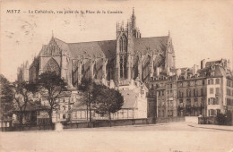 FRANCE - Metz - Vue Sur La Cathédrale Prise De La Place De La Comédie - Carte Postale Ancienne - Metz