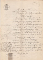 VP 4 FEUILLES - 1879 - BOURG - TOSSIAT - VIRIAT - TOSSIAT - CERTINE - LA TRANCLIERE - Manuscripten