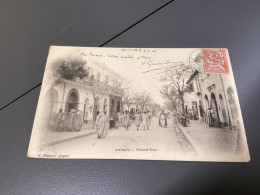 ¤¤ - ALGERIE - AUMALE - La Grand'Rue - Quartier Central - ¤¤ Cartes Animés Rares 1904 19 J. Geiser, Alger - Algerien