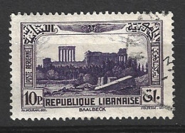 GRAND LIBAN. PA 70 De 1937 Oblitéré. Baalbeck. - Poste Aérienne
