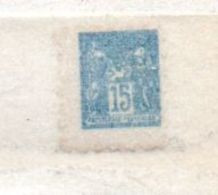 FRANCE TIMBRE PÖUR LA POSTE ENFANTINE 15 C BLEU TYPE SAGE NEUF SANS CHARNIERE - Andere & Zonder Classificatie