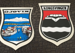 Kngsvinger-Gjøvik-Norvège Norges Våpenskjold Luksus Klistremerkepapir-Ecusson Blason-Norway-Crest Coat Arms-Autocollant - Stickers