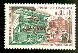 1969 FRANCE N 1589 - JOURNEE DU TIMBRE - TRANSPORT DES FACTEURS - NEUF** - Unused Stamps