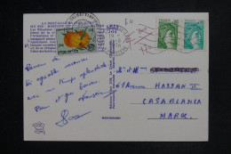 MAROC- Taxe De Casablanca Sur Carte Postale De France En 1978- L 153246 - Morocco (1956-...)