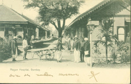 CPA CP Plague Hospital Bombay Inde Indes Anglaises YT N°59 Edouard VII CAD Bombay 2 NOV 1904 - Indien