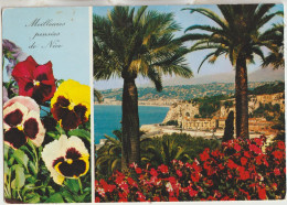 Cote D'Azur 06 Carte G  F  Timbrée Multivues ( 2 ) Meilleurs Pensées De Nice - Multi-vues, Vues Panoramiques