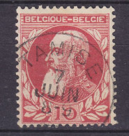 Belgium 1905 Mi. 71, 10c. Leopold II. Deluxe TAMISE (Temse) Cancel - 1905 Barba Grossa