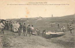 MIKICP3-048- MAROC COLONNE DES TADLA 1913 AVIATEUR LAMORLAY AVION ATTERISSAGE - Altri & Non Classificati