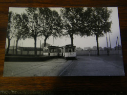 Photographie - Strasbourg (67) -Tramway - Remorques N° 24 & 56 - Ligne 8 - 1950 - SUP (HY 37) - Strasbourg