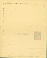 Entier Carte-lettre Groupe Allégorique 15ct Gris Cartouche Rouge Congo Français Neuf - Ungebraucht