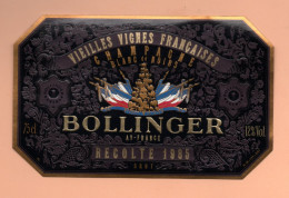 Etiquette De Champagne  "BOLLINGER - Champagne