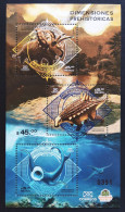 MEXICO 2023 MINI SHEET DINOSAURS Museum Common Design Ltd. 3 Lang. Stamps MNH Unmounted - Mexico