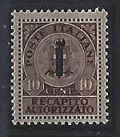 Italy 1944 Gebuhrenmarken (**) MNH  Mi. 3 - Fiscali