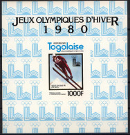 Olympia1980:  Togo   SoBl **, Imperf - Karton. - Hiver 1980: Lake Placid