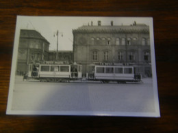 Photographie - Strasbourg (67) -Tramway - Remorques N° 32 & 55 - Pub. L.U Le Petit Beurre - 1935 - SUP (HY 41) - Strasbourg