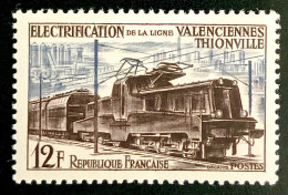 1955 FRANCE N 1024 - ÉLECTRIFICATION DE LA LIGNE VALENCIENNES - THIONVILLE - NEUF** - Ongebruikt
