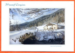 88 Massif Vosgien Ferme Hiver Montagne Carte Vierge TBE - Autres & Non Classés