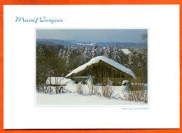 88 Vosges Massif Vosgien Ferme Sous La Neige Paysage Carte Vierge TBE - Autres & Non Classés