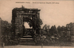 N°4117 W -cpa Pontigny -ruines De L'ancienne Chapelle- - Pontigny