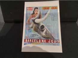 CP - - PUBLICITE"    Affiche MATCH - Barcelona JCD 9 "  Net  0,80   - - Werbepostkarten