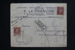 FRANCE - Enveloppe Commerciale De Paris Pour Paris Et Retour En 1943  - L 153257 - 1921-1960: Moderne