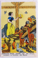CPA Carte Postale, Illustrateur / Superluxe / DISNEY 5 - Blanche-Neige, Guidée Par Ses Amis, Explore La Maison Des Nains - 1900-1949