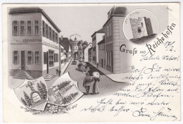 Gruss Aus Reichshofen Reichshoffen Restauration Zum Goldenen Engel Litho 1898 - Sonstige & Ohne Zuordnung
