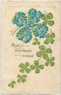 498 -Trèfles -Myosotis " En Relief" - Flowers