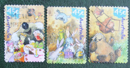 Wild Babies Birthday Party Comic 2001 (Mi 2091 2093 2094  Yv ) Used Gebruikt Oblitere Australia Australien Australie - Used Stamps