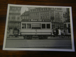 Photographie - Strasbourg (67) -Tramway - Remorque N° 167 -  Pub. Bière Météor Pils - 1951 - SUP (HY 48) - Strasbourg
