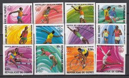 Olympia1976:  Guinea  12 W **, Imperf. - Sommer 1976: Montreal