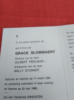 Doodsprentje Grace Blommaert / Hamme 11/3/1941 - 23/5/1996 ( Gilbert Peelman / Willy D'Hondt ) - Religione & Esoterismo