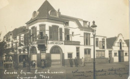 Egmond Aan Zee, Eerste Egm. Lunchroom      (originele P.Jonker Fotokaart)  3 X Scan - Egmond Aan Zee