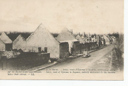 CPA SOISY 51 Guerre 1914-15.Ruines Avec VOITURE.Route D'Épernay à Sézanne - Autres & Non Classés