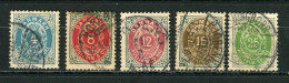 DANEMARK : DIVERS - N° Yvert 23+24+25+26+27(A) Obli. - Used Stamps
