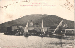 FR66 PORT VENDRES - Labouche 44 Précurseur - L'hporloge Et Le Fort Bearn Phare - Port Vendres