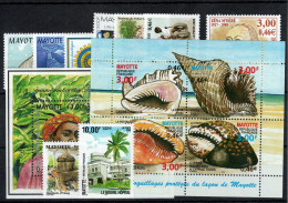 Mayotte - Année 2000 N** MNH Luxe Complète , YV 81 à 95 , 15 Timbres , Cote 51,80 Euros - Neufs