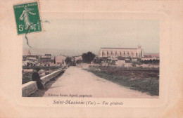 83 / SAINT MAXIMIN / VUE GENERALE / JOLIE CARTE GAUFFREE COLORISEE - Saint-Maximin-la-Sainte-Baume