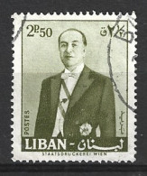 LIBAN. N°168 De 1960 Oblitéré. Président Fouad Chehab. - Lebanon