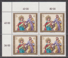 1983 , Mi 1759 ** (1) - 4er Block Postfrisch - Weihnachten 1983 - Unused Stamps