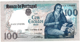 Portugal, Billet De 100 Escudos De 1981 - Portugal