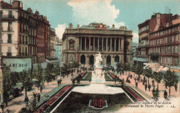 FRANCE - Marseille - Square De La Bourse Et Monument De Pierre Puget - LL - Animé - Colorisé -  Carte Postale Ancienne - Unclassified