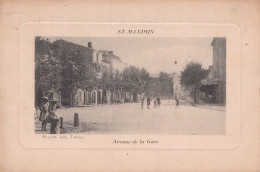 83 / SAINT MAXIMIN / AVENUE DE LA GARE / JOLIE CARTE GAUFFREE - Saint-Maximin-la-Sainte-Baume