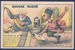 CPA Russie Caricature Tsar Nicolas II Satirique Non Circulé Révolution Par Mille Witte Japon - Russie