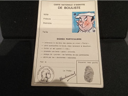 CP - - HUMOUR"   " Carte Du BOULISTE    "  Net  1,50 - Contes, Fables & Légendes