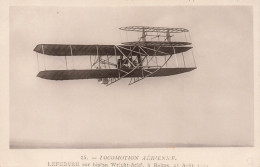 CPA Meeting Reims 26 Août 1909, Lefebvre Sur Biplan Wright Ariel - Locomotion Aérienne - Carte Rose N° 25     L2961 - Meetings