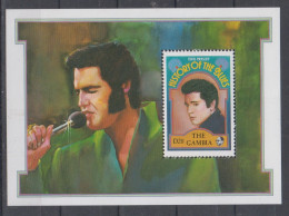 GAMBIA 1992 HISTORY OF THE BLUES ELVIS PRESLEY S/SHEET - Elvis Presley